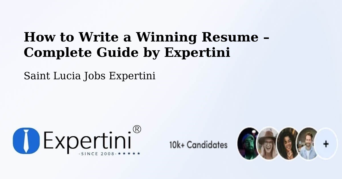 Resume Writing Guide for Job Seekers – Union - Union, Saint Lucia Jobs Expertini